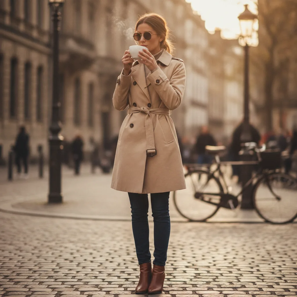 Weekend trench over denim